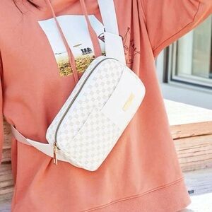 Stylish Cream Crossbody Bag